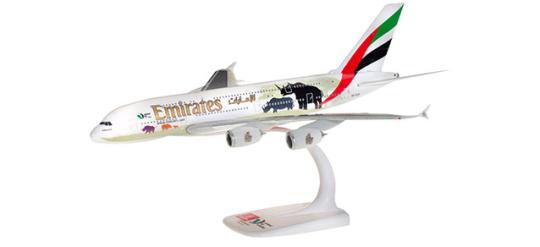 Herpa Snap Wings 1:250 Airbus A 380 Emirates, Wildlife 