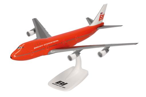 Herpa Snap Wings 1:250 Boeing 747-100 Braniff International 614146 