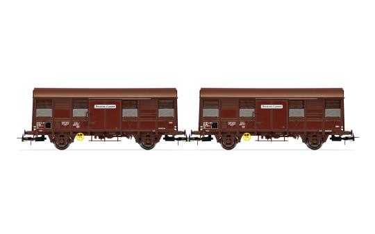 Jouef 2-tlg. Set gedeckte Güterwagen Gs 4,SNCF Provence Express Ep. IV 