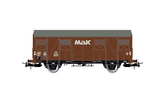 Rivarossi 2-achs. Gedeckter Güterwagen Gs, MAK, DB, Ep.III 