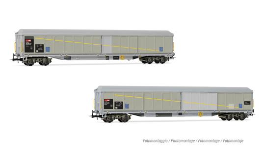 Rivarossi 2-tlg. Set 4-achs. Schiebewandwagen Habils, Ep. V 