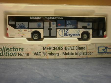 Rietze Stadtbus Citaro MB O 530 VAG Nürnberg - mobile Impfstation, 66896 