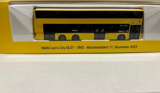 Rietze Stadtbus Lion\'s City DL 07 BVG - Abschiedsfahrt letzter DL07 67697 
