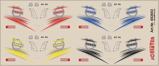 Decals für LKW-Dekor für Volvo FH (10 x 4 cm) 