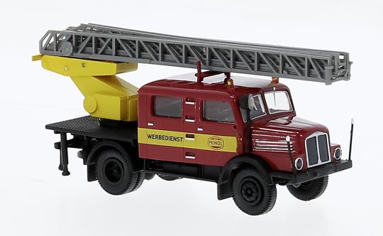 Brekina LKW IFA S 4000-1 Doka mit Drehleiter Minol 