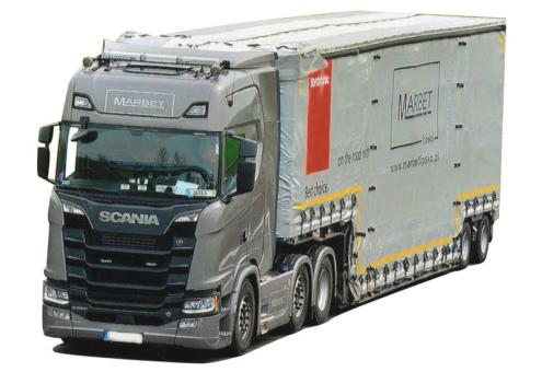 AWM LKW Scania CS HD/Aerop. Tiefbett-SZ Marbet 