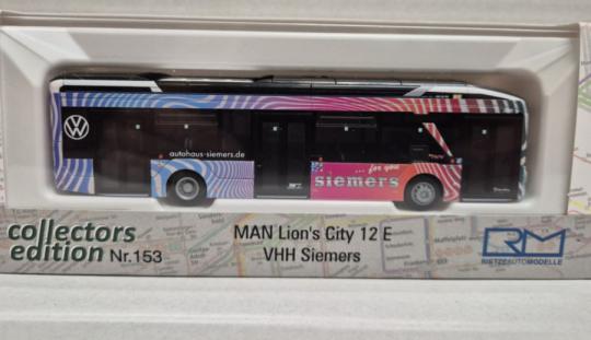 Rietze Stadtbus MAN Lion´s City 12 E VHH -  Siemers 76337 