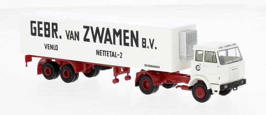 Brekina LKW Henschel F161 Pritsche/Plane-SZ  van Zwamen 82263 