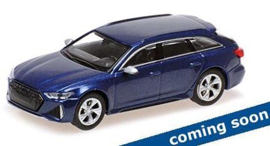 Minichamps 1:87 AUDI RS 6 AVANT - 2019 - BLUE METALLIC 870010011 