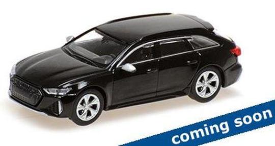 Minichamps 1:87 AUDI RS 6 AVANT - 2019 - BLACK METALLIC 