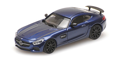 Minichamps 1:87 MERCEDES-AMG GTS - 2015 - BLUE METALLIC 