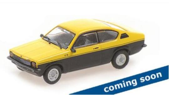 Minichamps 1:87 OPEL KADETT COUPE - 1973 - YELLOW/BLACK 