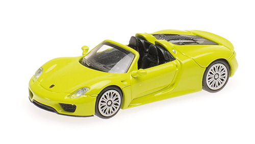 Minichamps 1:87 PORSCHE 918 SPYDER - 2013 - GELBGRÜN 