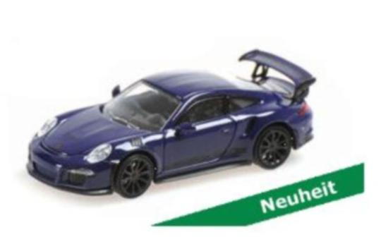 Minichamps 1:87 PORSCHE 911 GT3 RS – 2015 – ULTRAVIOLET W/ STRIPES 