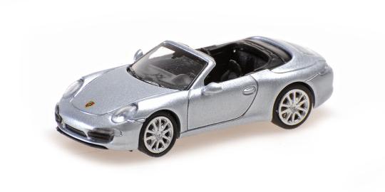 Minichamps 1:87 PORSCHE 911 CABRIOLET 2012 SILVER 