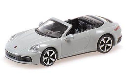 Minichamps 1:87 PORSCHE 911 (992) - CARRERA 4S CABRIOLET - 2019 - grey 