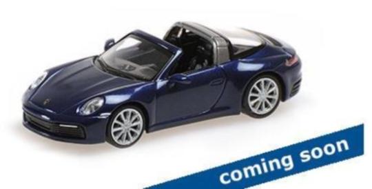 Minichamps 1:87 PORSCHE 911 (992) TARGA 4 - 2020 - BLUE METALIC 870069060 