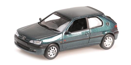 Minichamps PEUGEOT 306 2-DOOR - 1998 - DARK GREEN METALLIC 