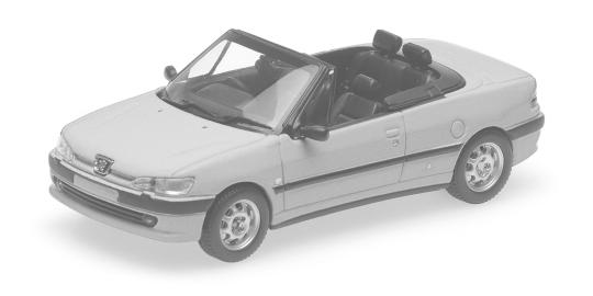 Minichamps PEUGEOT 306 CABRIOLET - 1998 - SILVER 870112031 