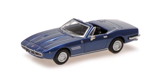 Minichamps 1:87 MASERATI GHIBLI SPYDER - 1969 -BLUE METALLIC 