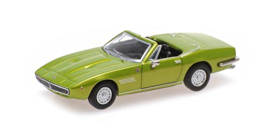 Minichamps 1:87 MASERATI GHIBLI SPYDER - 1969 -LIGHT GREEN METALLIC 870123034 