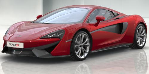 Minichamps 1:87 MCLAREN 570S - RED 