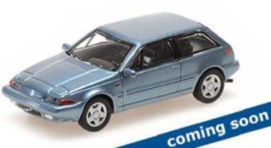 Minichamps 1:87 VOLVO 480 TURBO - 1987 - BLUE METALLIC 