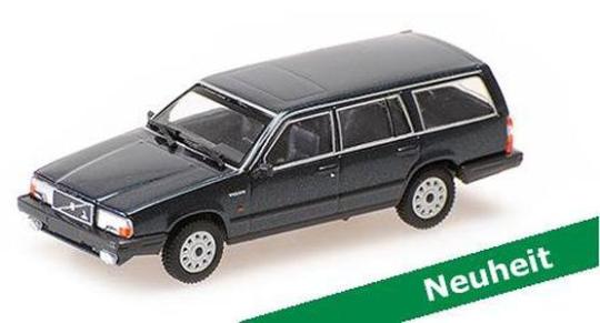 Minichamps 1:87 VOLVO 740 GL BREAK - 1986 - DARK GREEN METALLIC 