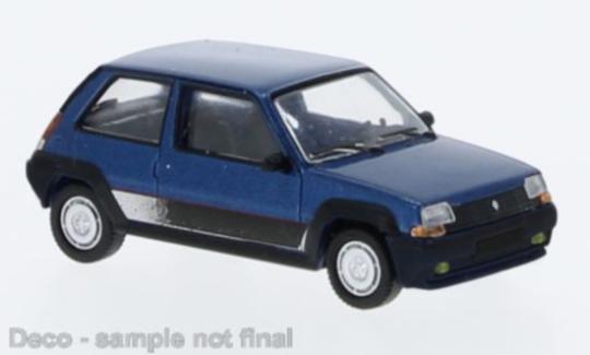 PCX Premium Classics PKW Renault 5 GT Turbo, metallic-blau, 