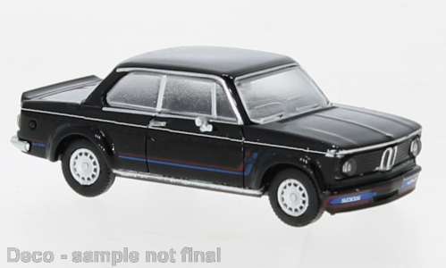 PCX Premium Classics BMW 2002 turbo, schwarz/Dekor, 1973 