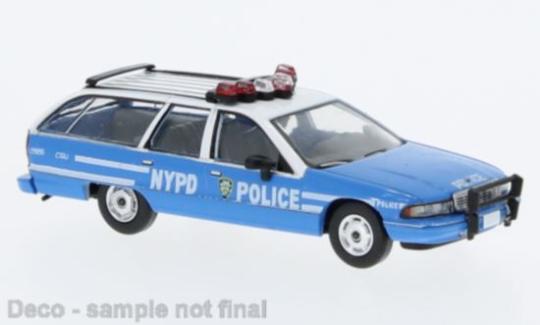 PCX Premium Classics PKW Chevrolet Caprice Station Wagon, NYPD - Police, 1991 