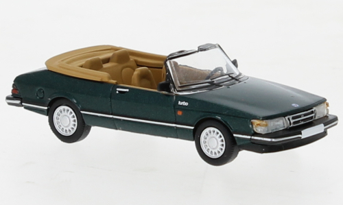 PCX Premium Classics Saab 900 Cabriolet, metallic-dunkelgrün 