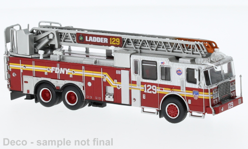 PCX 1:87 Ferrara Ultra, FDNY - Queens, 2013Ladder 129 (Flush 