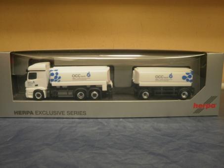 Herpa LKW MB Actros 11 Streamspace Benzintank-Hz OCC Tech 