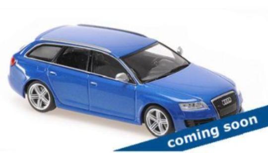 Minichamps 1:43 AUDI RS 6 AVANT - 2007 - BLUE METALLIC 