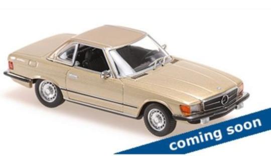 Minichamps 1:43 MERCEDES-BENZ 350 SL CABRIOLET HARDTOP (R107) – 1974 – GOLD 