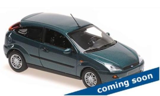 Minichamps 1:43 FORD FOCUS 2-DOOR - 1998 - GREEN METALLIC 