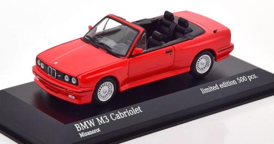 Minichamps 1:43 BMW M3 E30 Cabriolet - misan red 