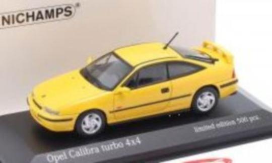 Minichamps 1:43 Opel Calibra Turbo 4x4 Baujahr 1989 yellow 