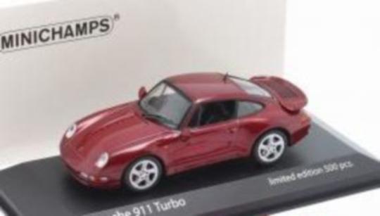 Minichamps 1:43 Porsche 911 (993) Turbo year 1995 red metall 