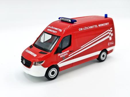 Herpa MB Sprinter 18 Kasten Feuerwehr Bremen Löschmittel Wer 