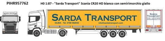 Herpa LKW Scania CR 20 HD/Aerop. PrSz Sarda Transport 