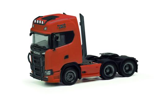 Herpa LKW Scania CR 20 HD SZM orange Lampenbügel/Rammschutz 