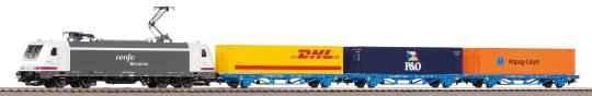 PIKO S-Set E-Lok TraXX Renfe + 3 Containertragwg. Renfe A-Gleis & B 96900 