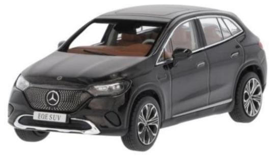 SPARK PKW 1:43 Mercedes EQE SUV (X294) Electric Art Line - obsidian black 