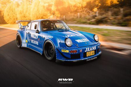 GT Spirit 1:18 PORSCHE RWB OSHO ARROW BLUE 