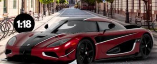 GT Spirit 1:18 KOENIGSEGG AGERA RS DEEP RED 2017 