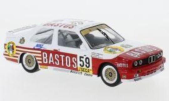 IXO 1:43 BMW M3 (E30), No.59, Bastos, WTCC, 24h Spa 