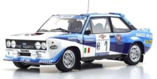 Kyosho PKW 1:18 FIAT 131 ABARTH - 1981 - ALEN/KIVIMAKI -RALLY COSTA SMERALDA #1 