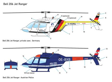 Lemke N 1:160 Hubschrauber Bell 206 Jet Ranger Polizei/Rotor 